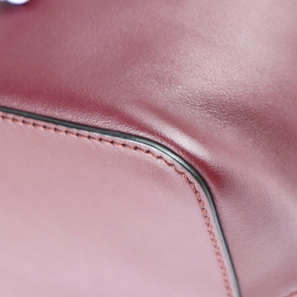 FENDI Fendi Mon Tresor Shoulder Bag 8BT298 Leather Bordeaux x Light Purple Wh... - Picture 5 of 9